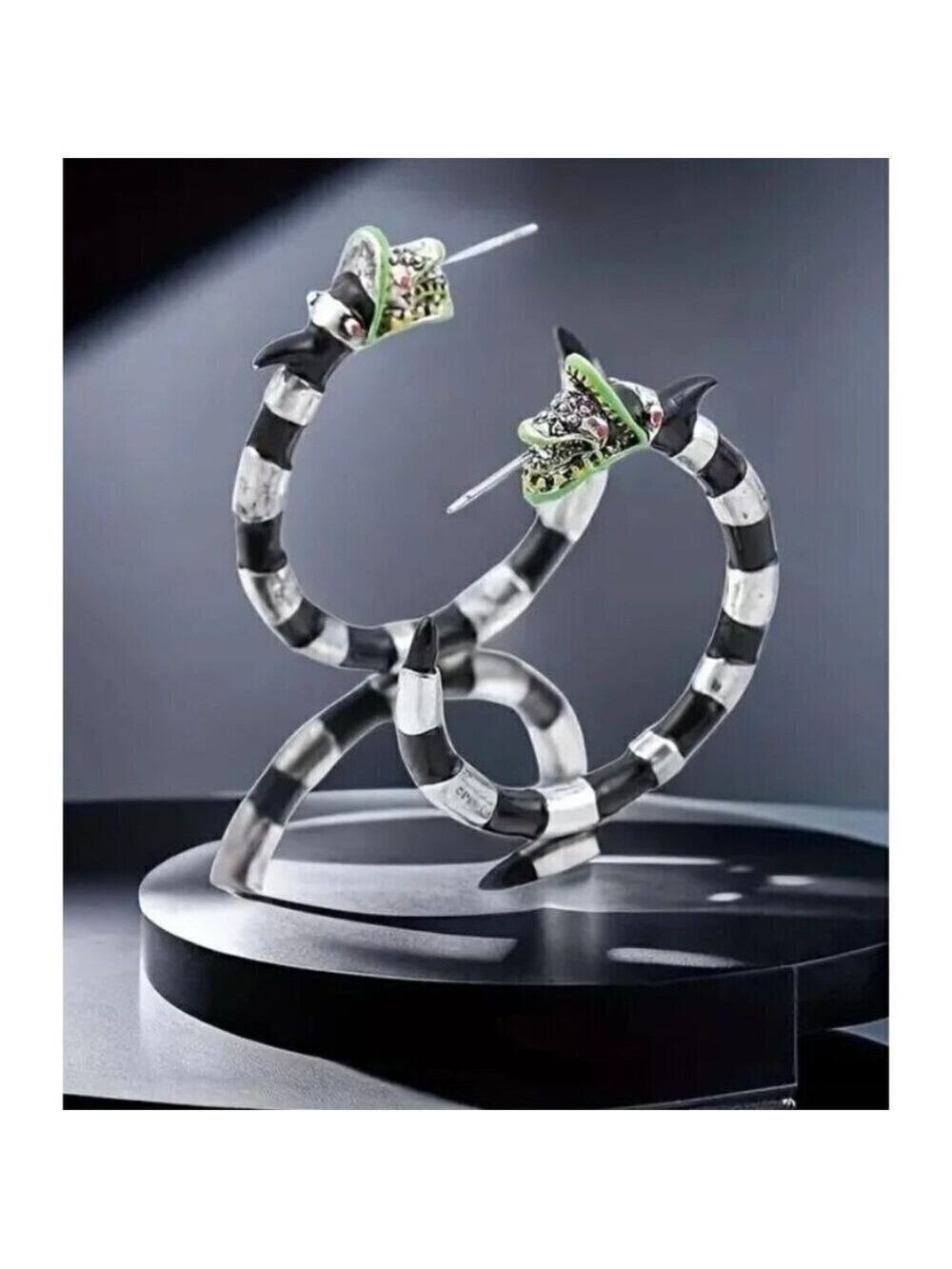 Beetlejuice juicy guise Classic solid SandWorm recently deceased Hoop Earrings